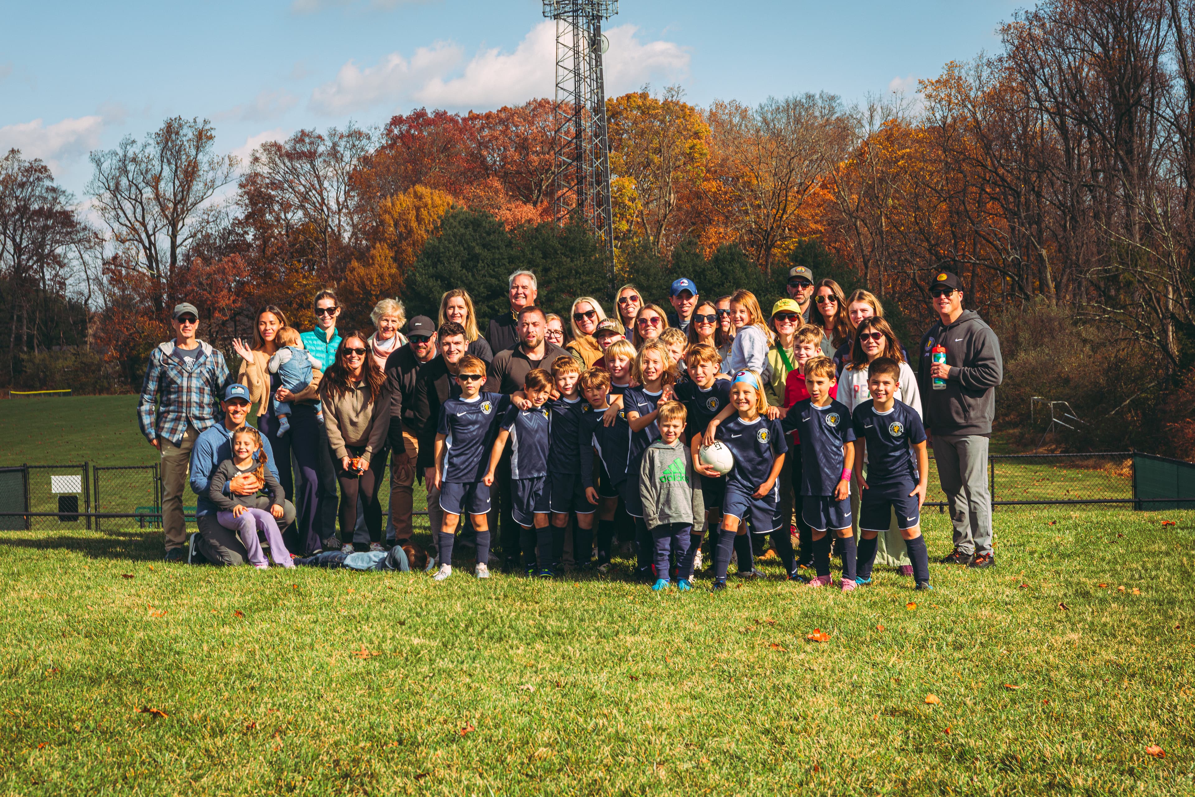 Solebury Soccer Club players during a home match
